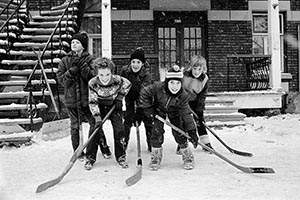 Joueurs d'hockey 1971